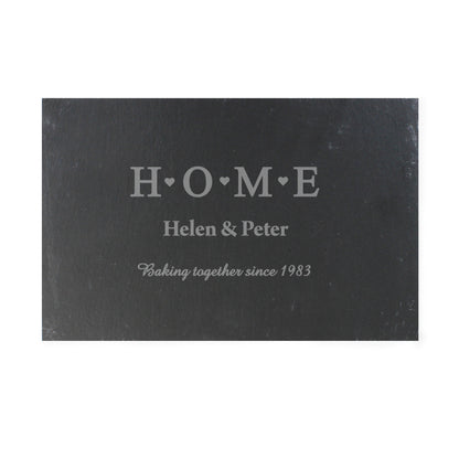 Personalised HOME Slate Rectangle Placemat - Personalise It!