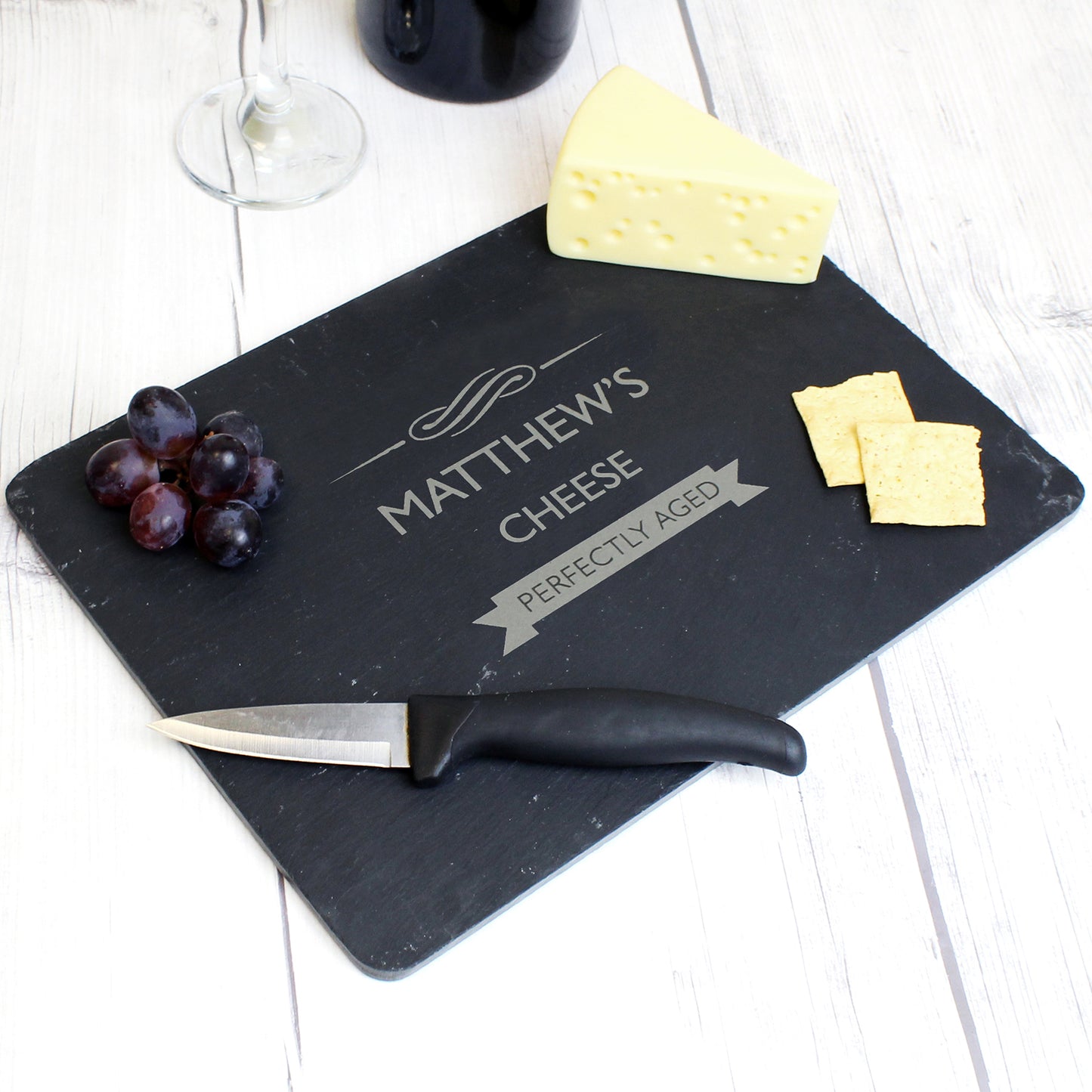 Personalised Perfectly Aged Slate Cheese Board - Personalise It!