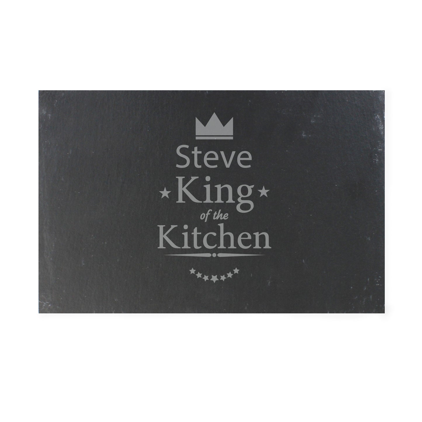 Personalised King of the Kitchen Slate Placemat - Personalise It!