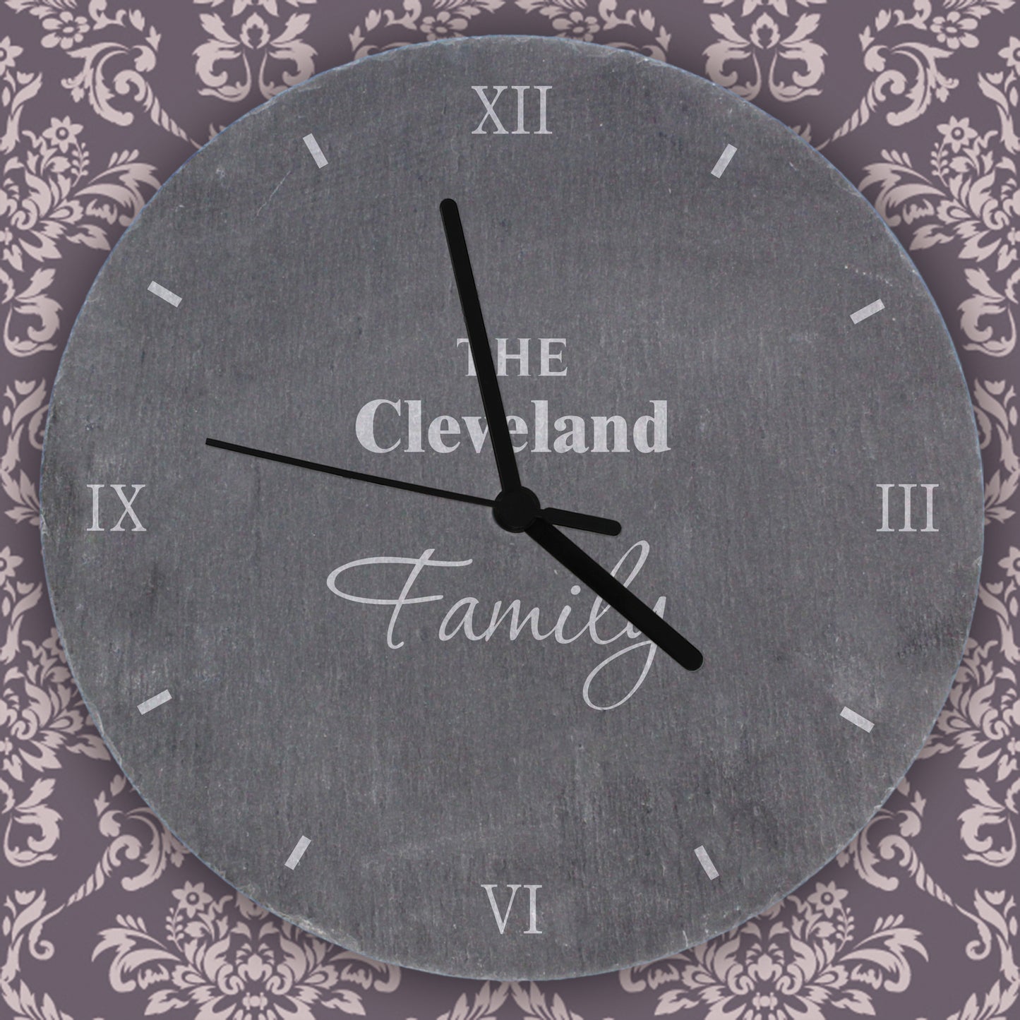 Personalised Family Slate Clock - Personalise It!
