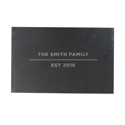 Personalised Classic Slate Rectangle Placemat - Personalise It!