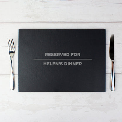 Personalised Classic Slate Rectangle Placemat - Personalise It!