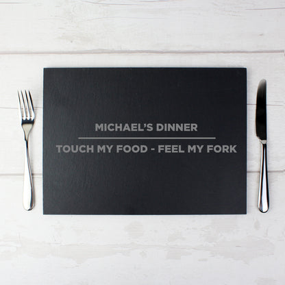 Personalised Classic Slate Rectangle Placemat - Personalise It!