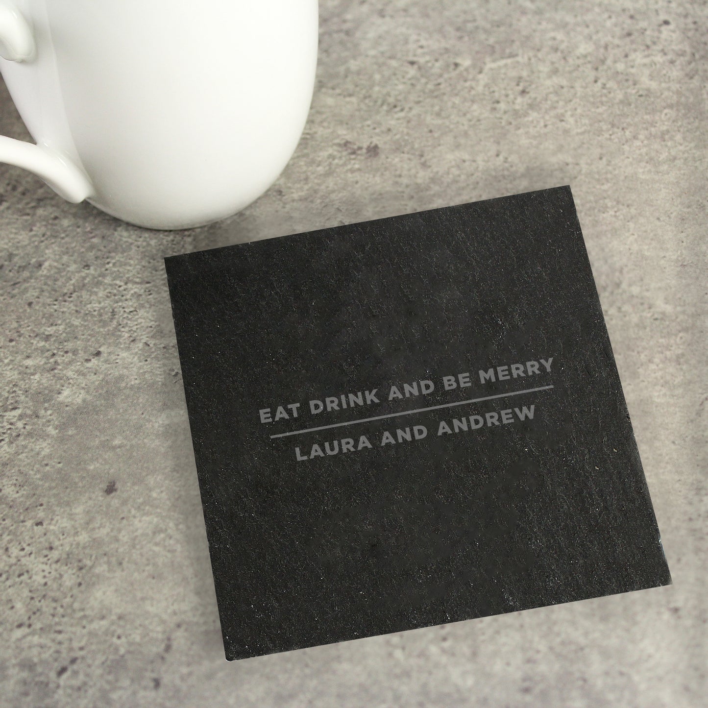 Personalised Classic Single Slate Coaster - Personalise It!