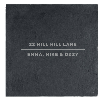 Personalised Classic Single Slate Coaster - Personalise It!