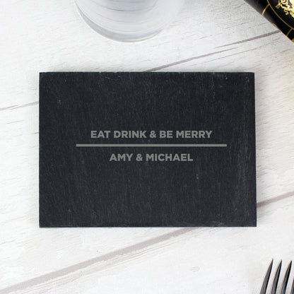 Personalised Classic Single Slate Coaster - Personalise It!
