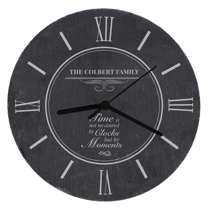 Personalised Moments Slate Clock - Personalise It!