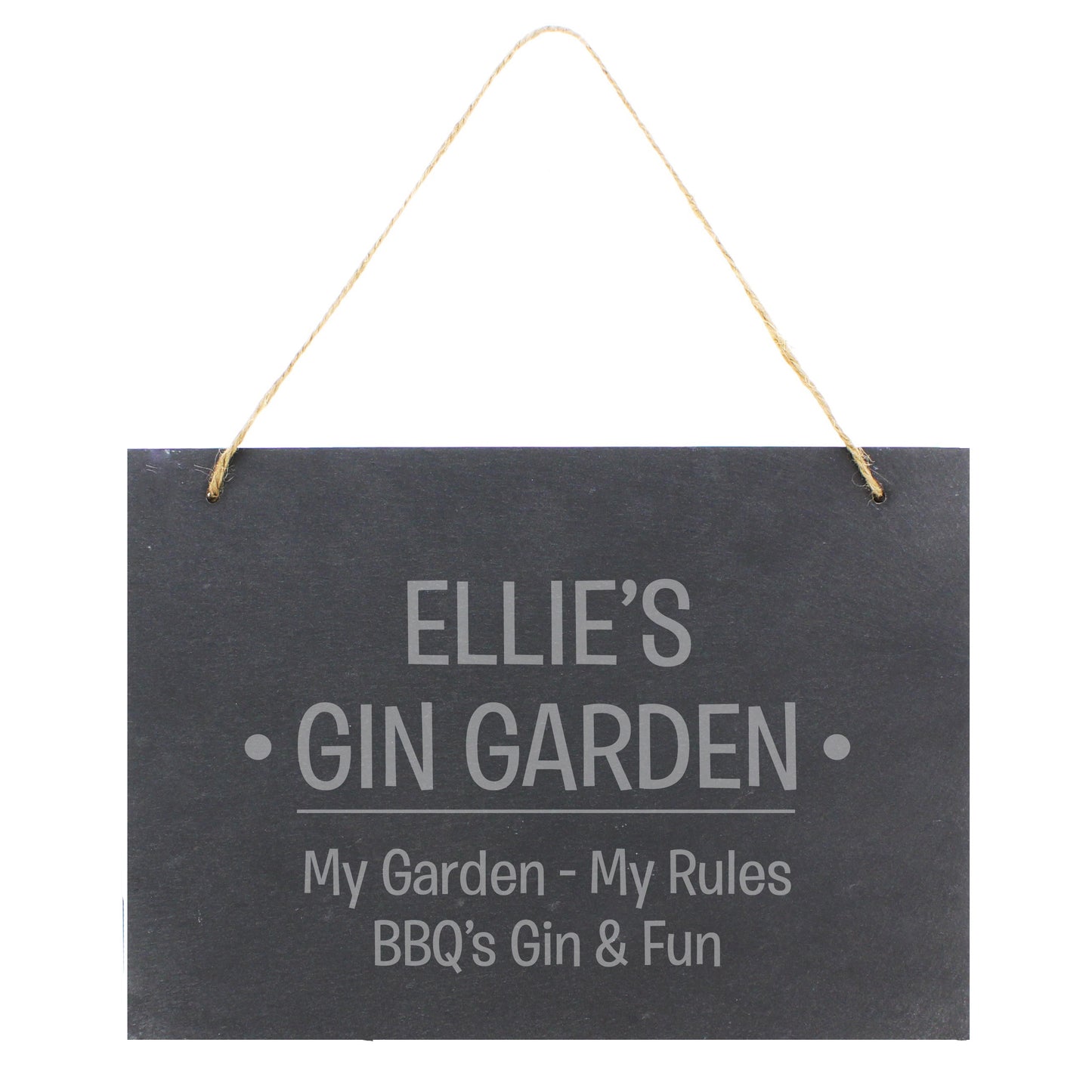 Personalised Large Hanging Slate Sign - Personalise It!