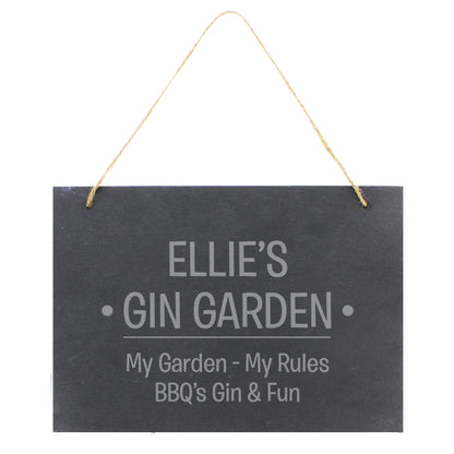 Personalised Large Hanging Slate Sign - Personalise It!