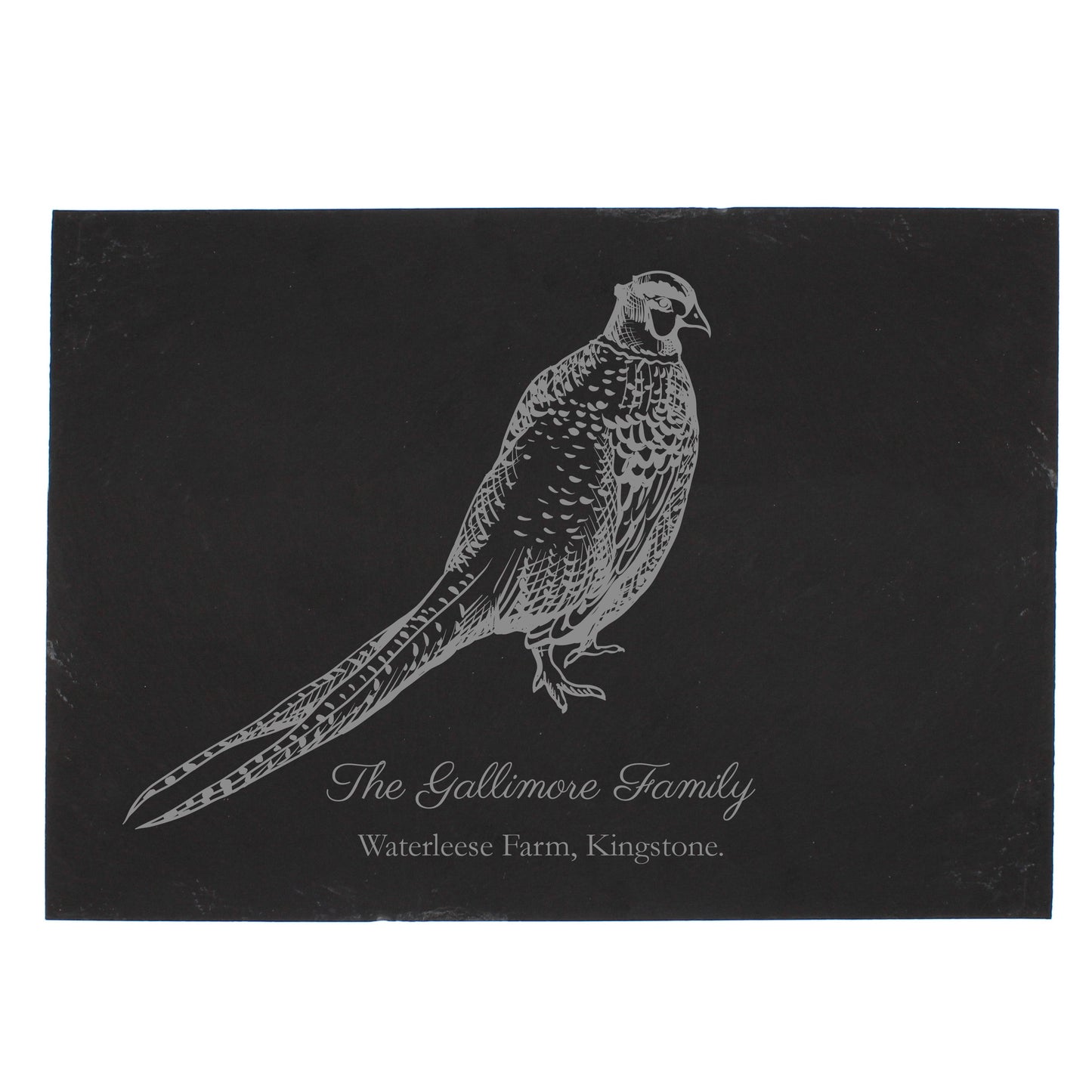 Personalised Pheasant Slate Placemat - Personalise It!