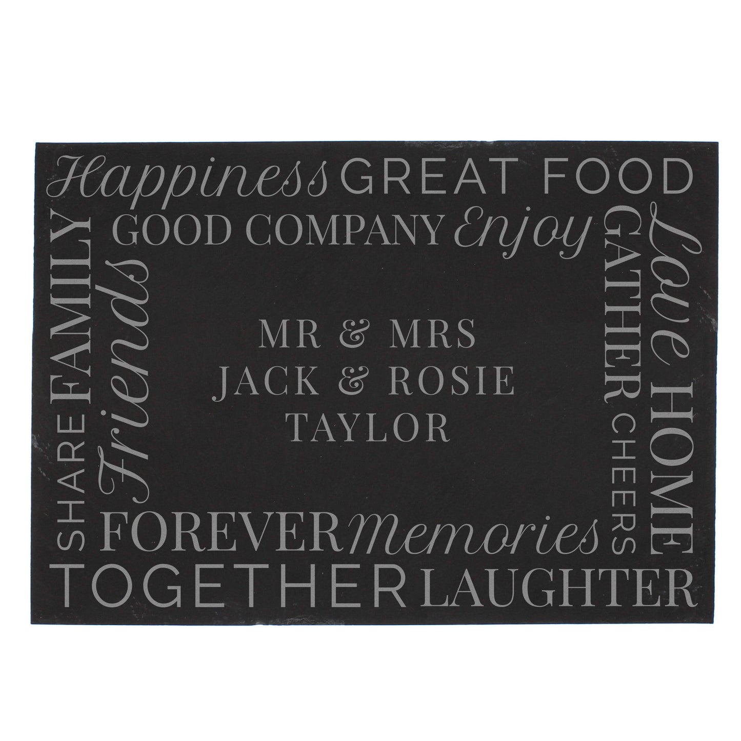 Personalised 'Together' Slate Placemat - Personalise It!