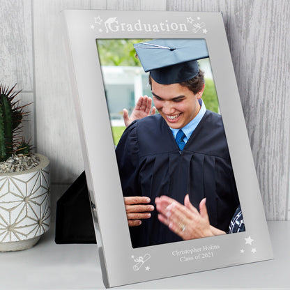 Personalised Graduation 5x7 Silver Photo Frame - Personalise It!