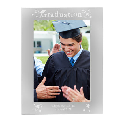 Personalised Graduation 5x7 Silver Photo Frame - Personalise It!