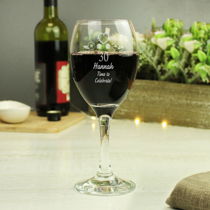 Personalised Birthday Craft Wine Glass - Personalise It!
