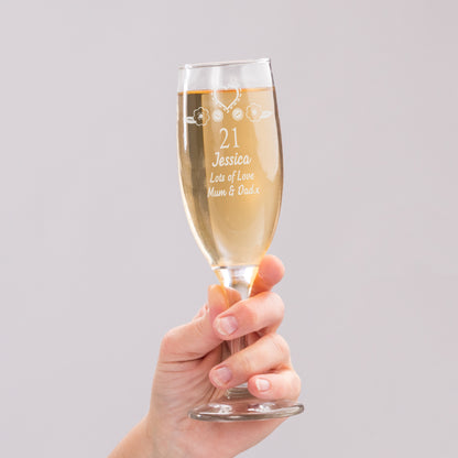 Personalised Birthday Craft Flute Glass - Personalise It!