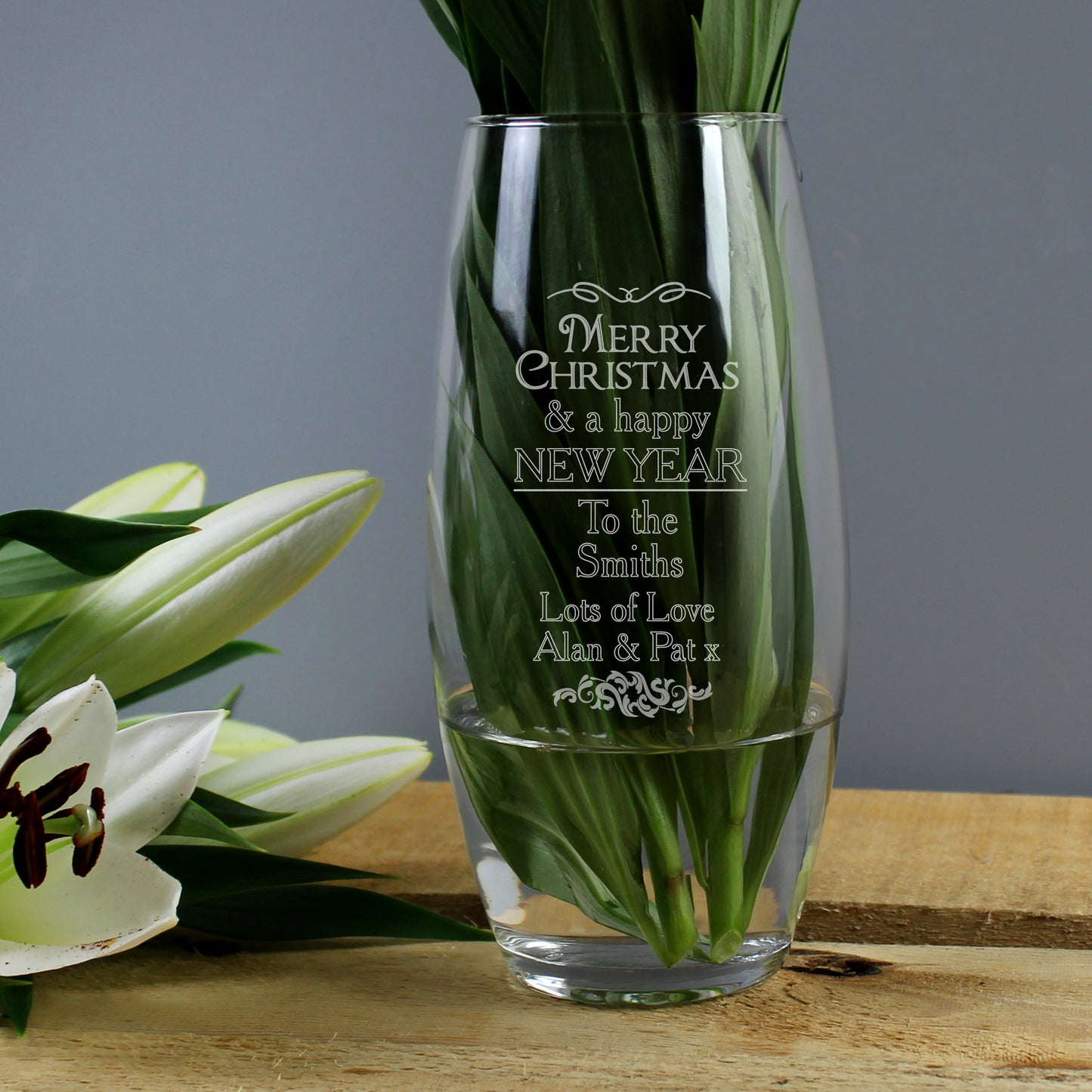 Personalised Christmas Bullet Vase - Personalise It!