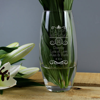Personalised Birthday Bullet Vase - Personalise It!