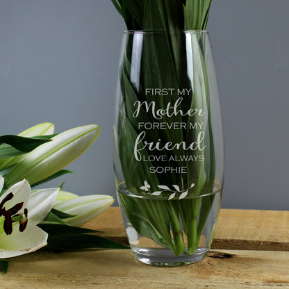 Personalised 'First My Mother, Forever My Friend' Bullet Vase - Personalise It!