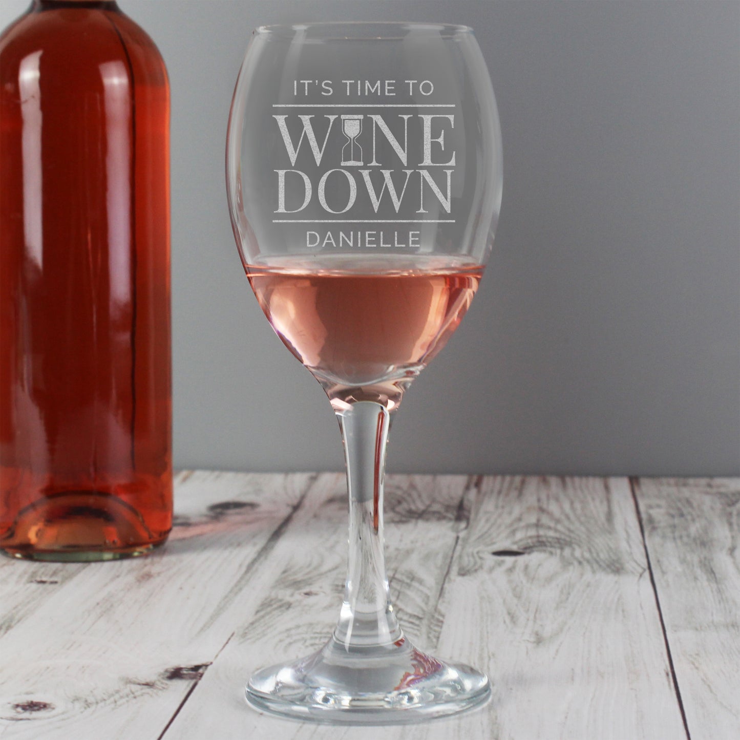 Personalised 'It's Time to Wine Down' Wine Glass - Personalise It!
