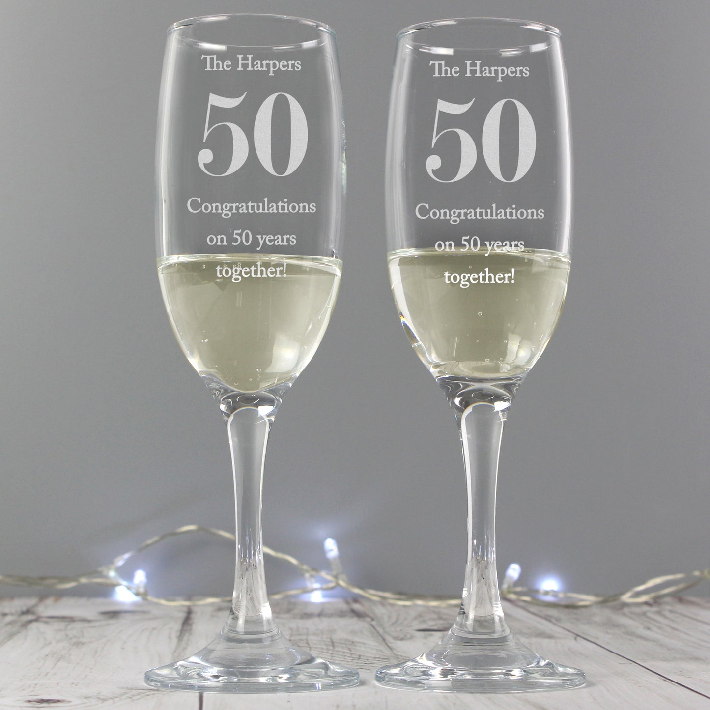 Personalised Anniversary Pair of Flutes with Gift Box - Personalise It!
