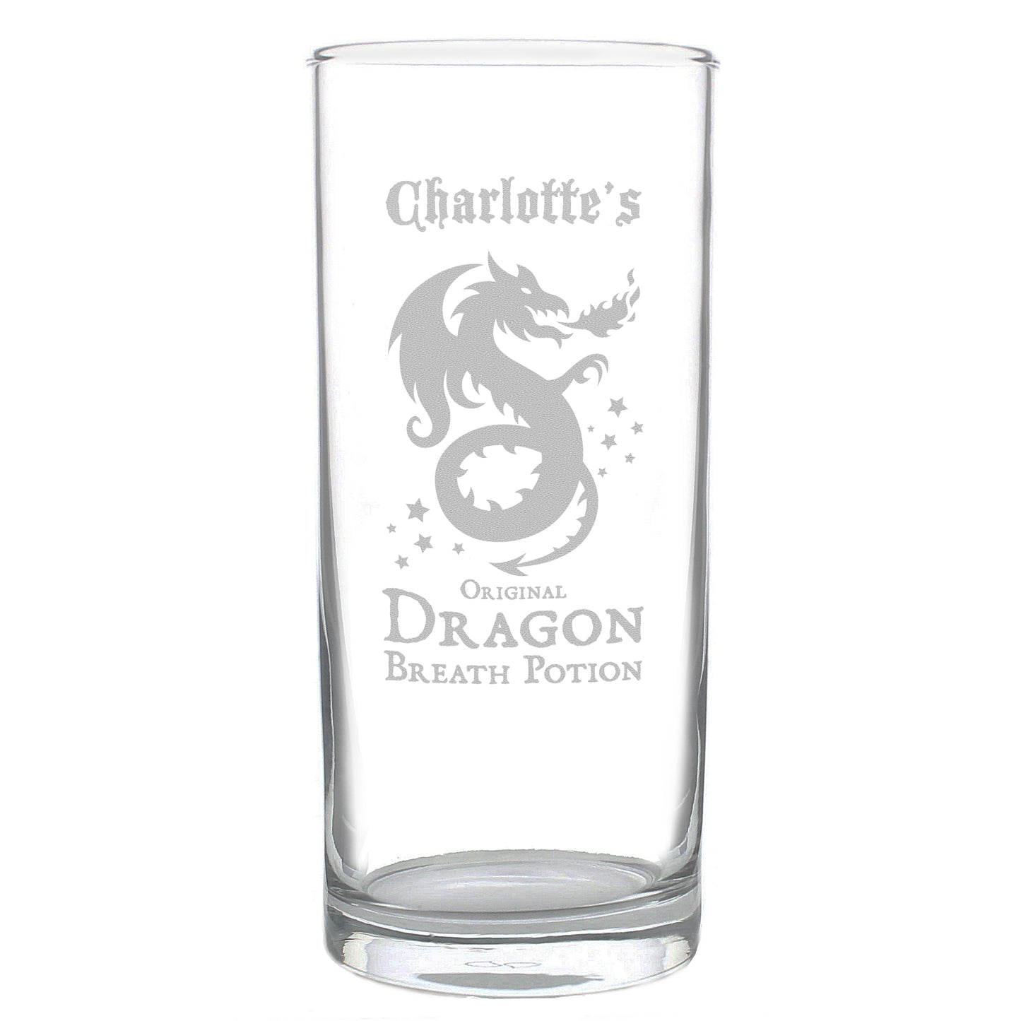 Personalised Dragon Breath Potion Hi Ball Glass - Personalise It!