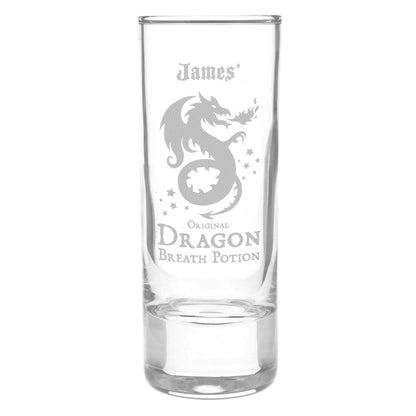 Personalised Dragon Breath Potion Shot Glass - Personalise It!