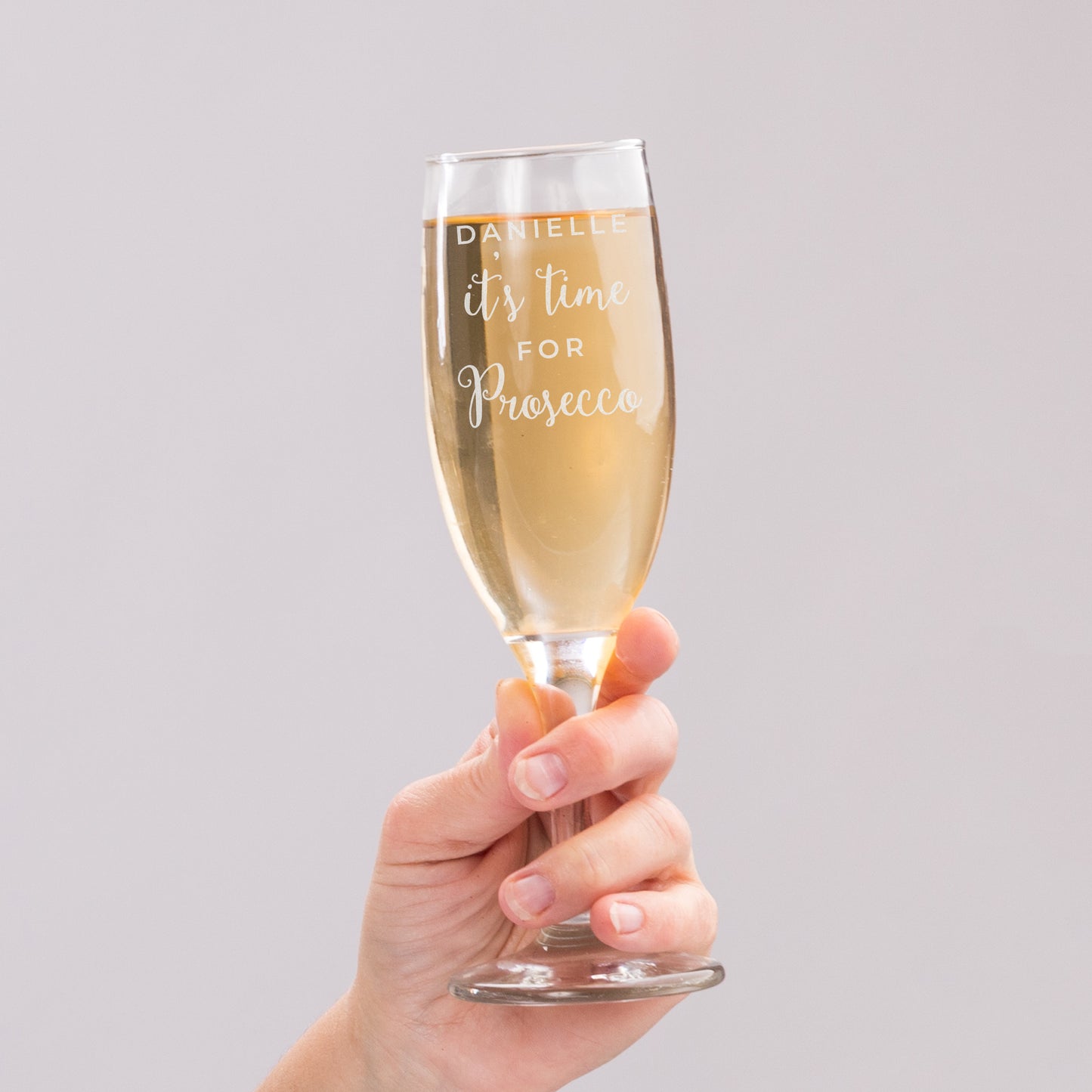 Personalised 'It's Time for Prosecco' Flute - Personalise It!