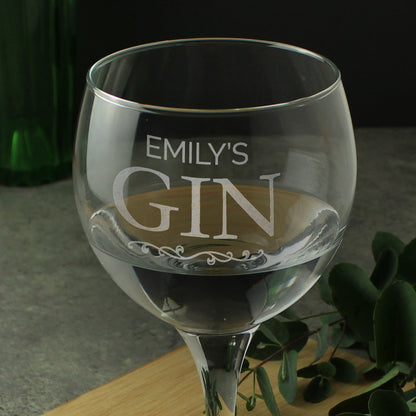 Personalised Gin Balloon Glass - Personalise It!