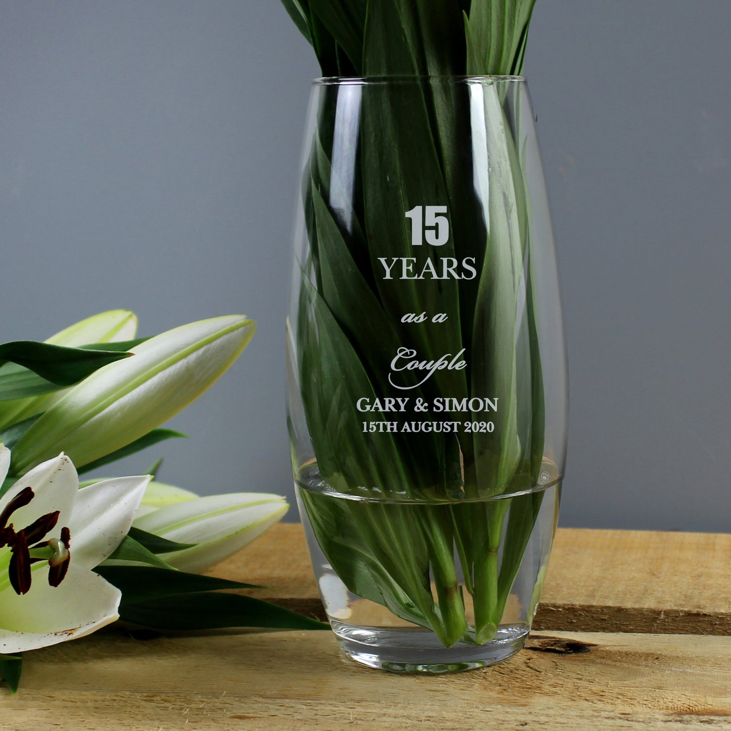 Personalised Anniversary Bullet Vase - Personalise It!