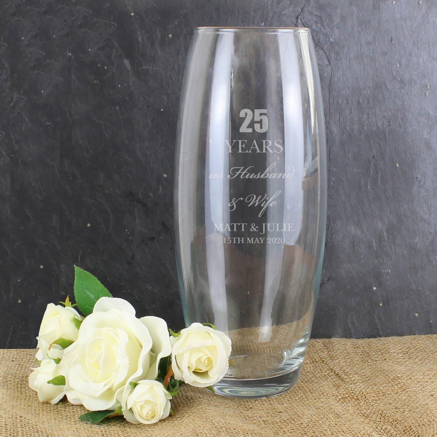 Personalised Anniversary Bullet Vase - Personalise It!