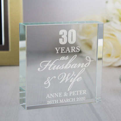 Personalised Anniversary Large Crystal Token - Personalise It!