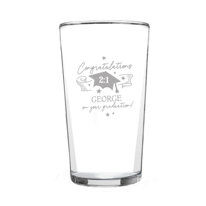 Personalised Graduation Pint Glass Â  - Personalise It!