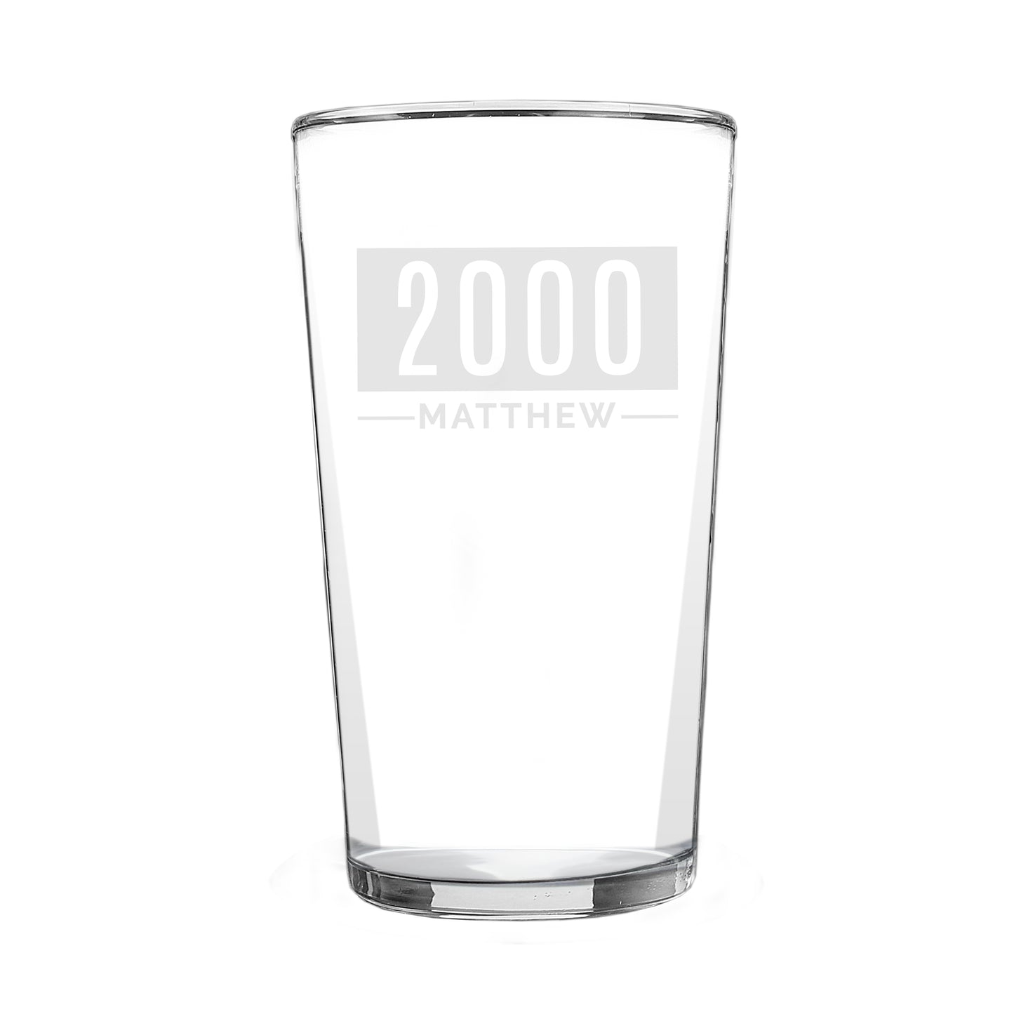 Personalised Name & Date Father's Day Pint Glass - Personalise It!