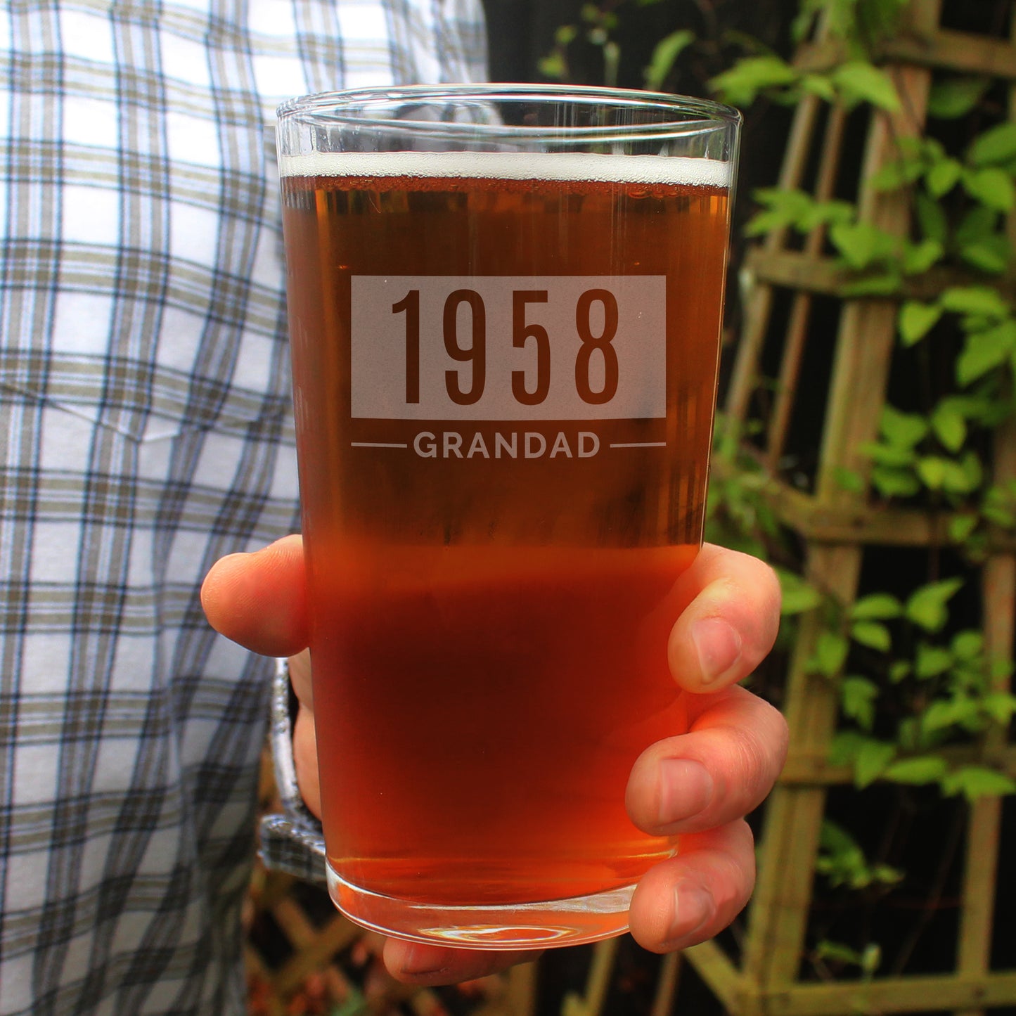 Personalised Name & Date Father's Day Pint Glass - Personalise It!