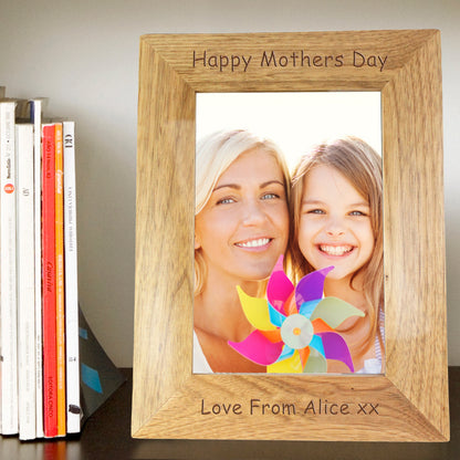 Personalised 5x7 Wooden Photo Frame - Personalise It!