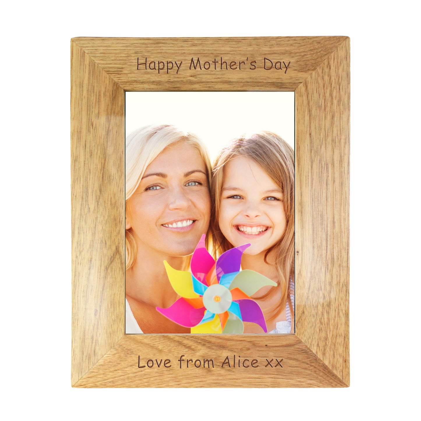 Personalised 5x7 Wooden Photo Frame - Personalise It!