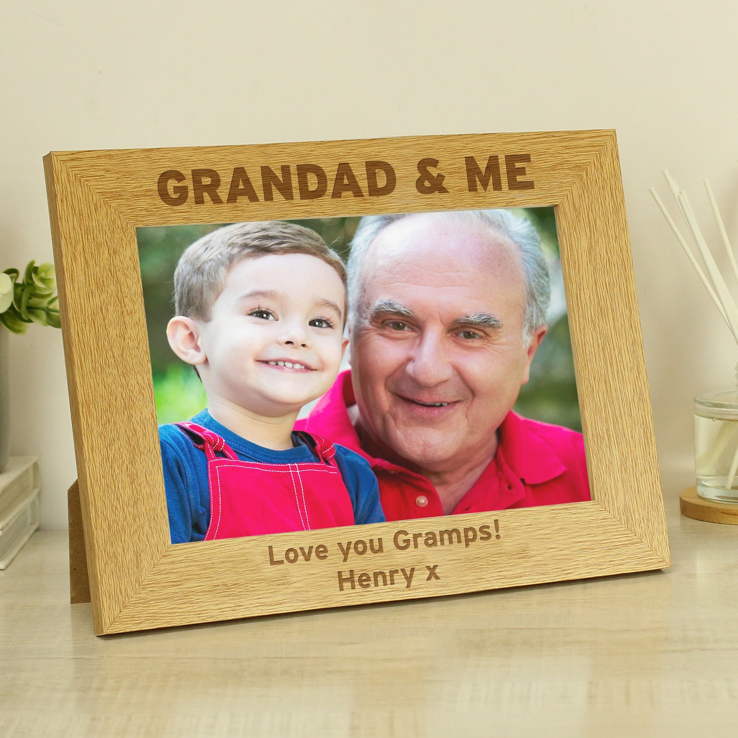 Personalised 5x7 Grandad & Me Photo Frame - Personalise It!