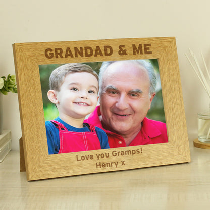 Personalised 5x7 Grandad & Me Photo Frame - Personalise It!