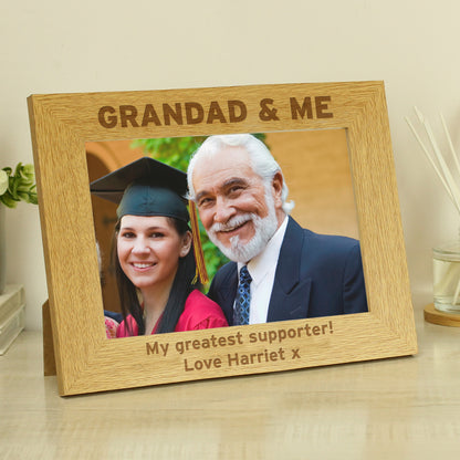 Personalised 5x7 Grandad & Me Photo Frame - Personalise It!