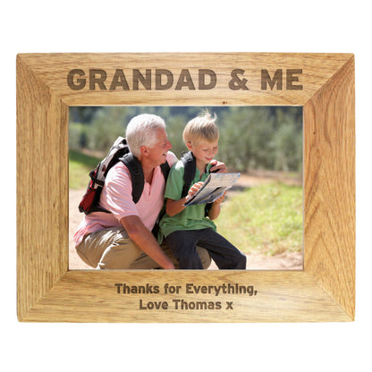 Personalised 5x7 Grandad & Me Photo Frame - Personalise It!