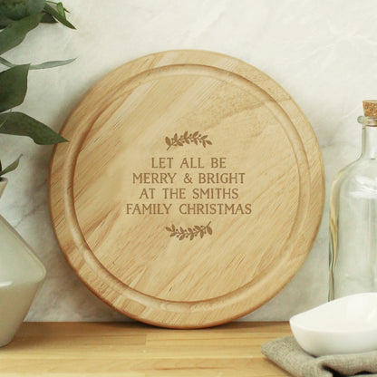 Personalised Wreath Chopping Board - Personalise It!