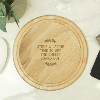 Personalised Wreath Chopping Board - Personalise It!