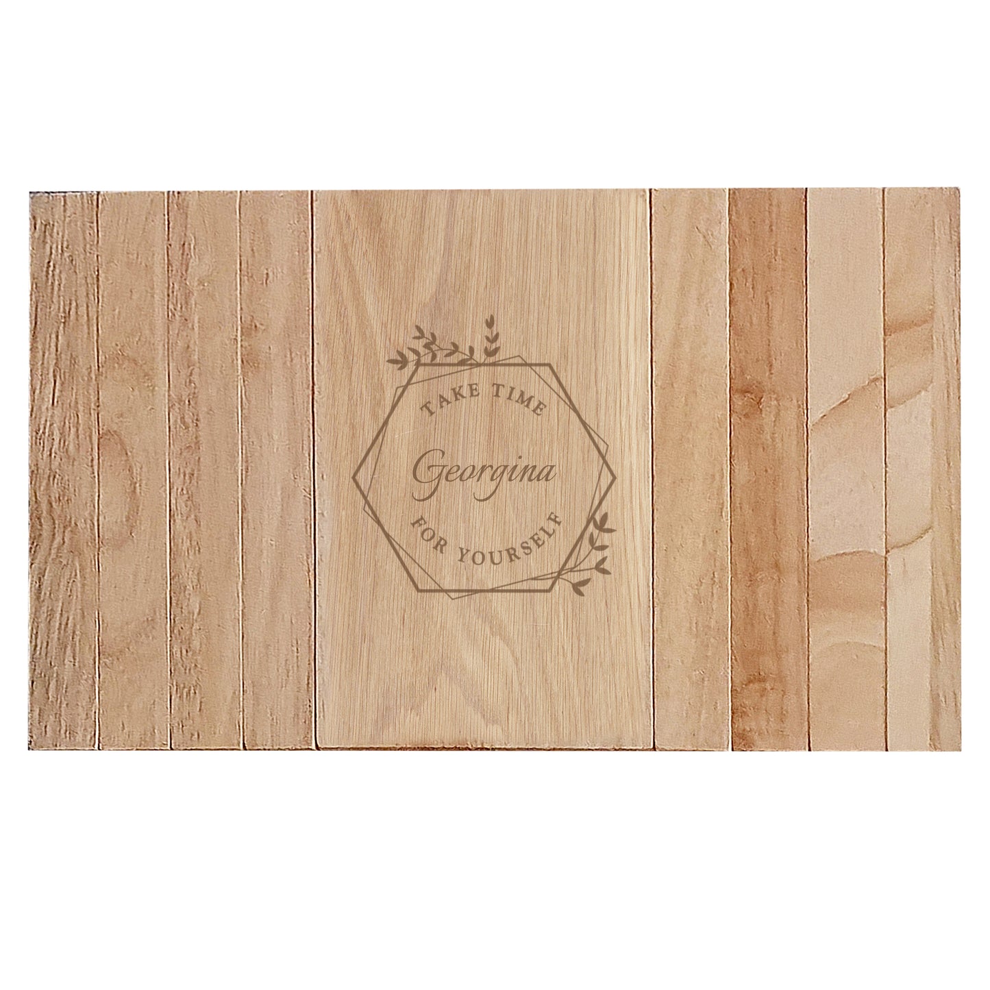 Personalised Take Time For Yourself Wooden Sofa Tray - Personalise It!