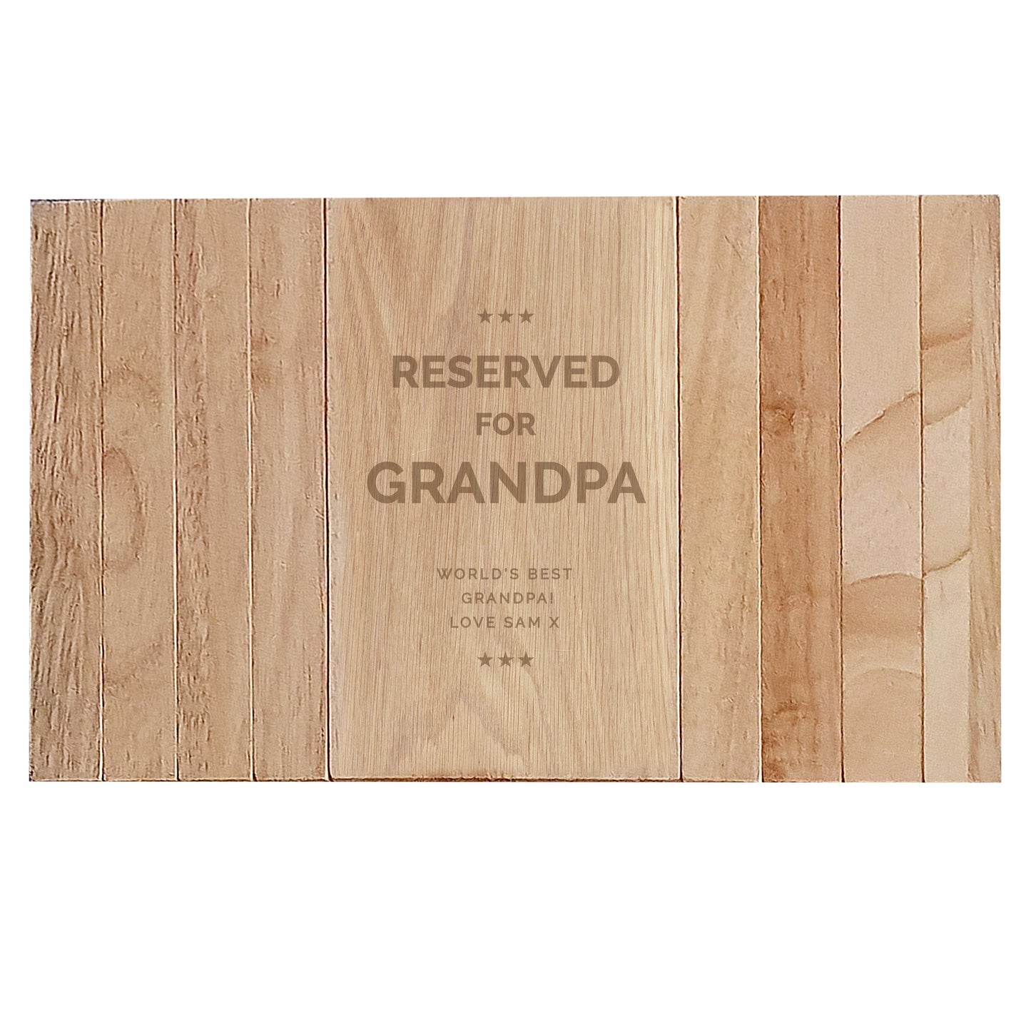 Personalised Reserved For Wooden Sofa Tray - Personalise It!