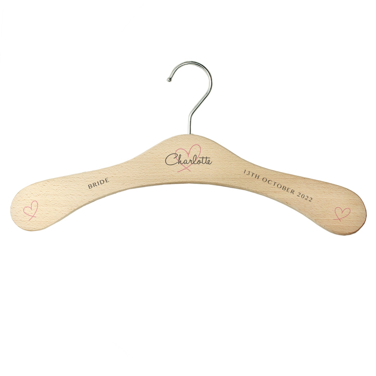 Personalised Heart Wooden Hanger - Personalise It!