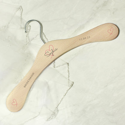 Personalised Heart Wooden Hanger - Personalise It!