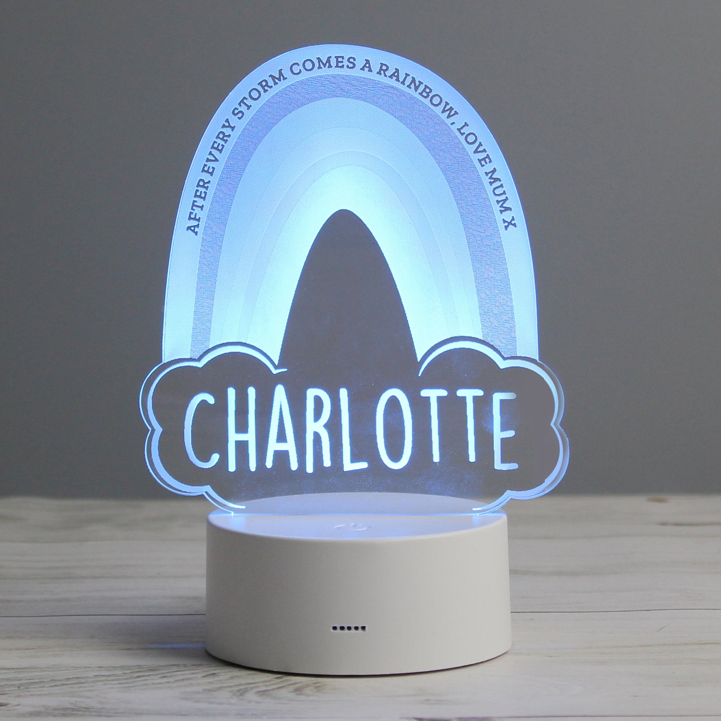 Personalised Rainbow LED Colour Changing Night Light - Personalise It!