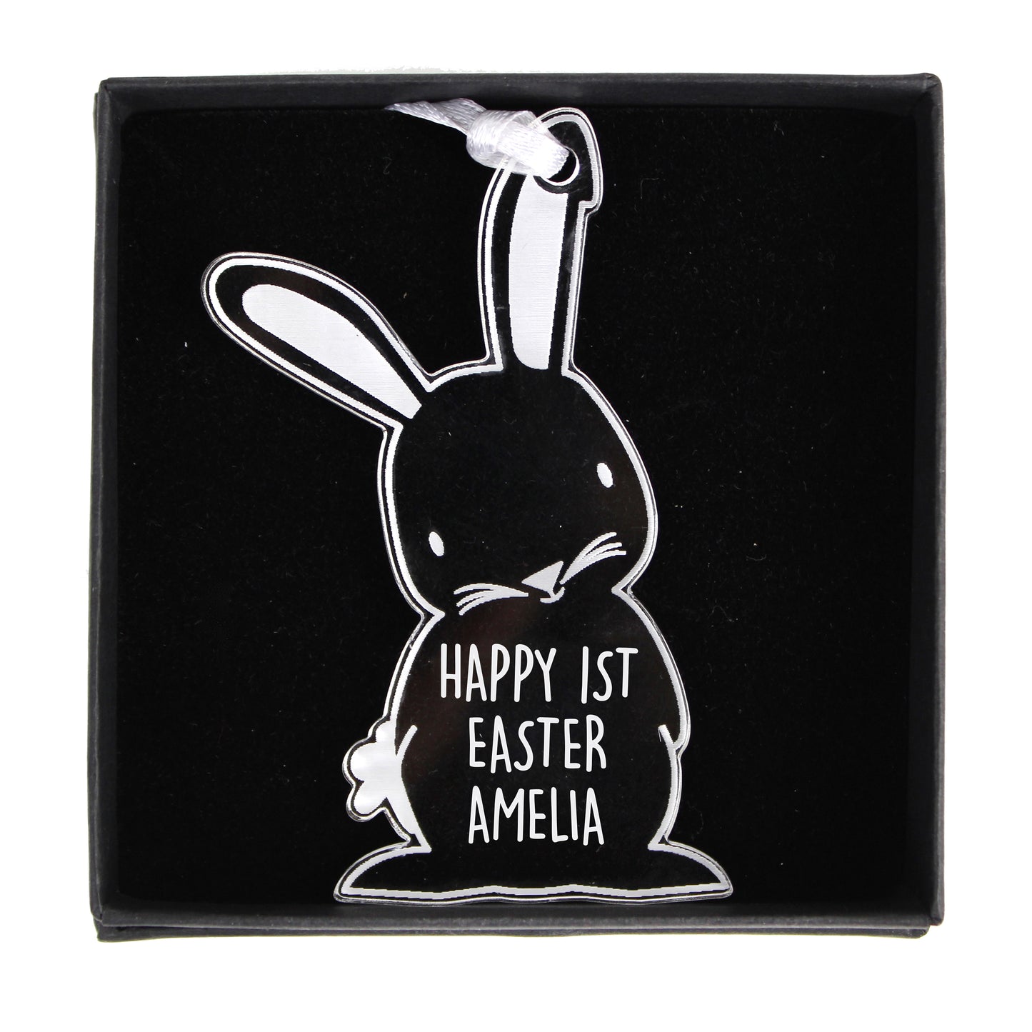 Personalised Acrylic Easter Bunny Decoration - Personalise It!