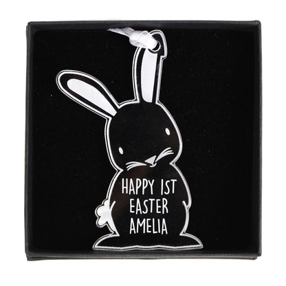 Personalised Acrylic Easter Bunny Decoration - Personalise It!