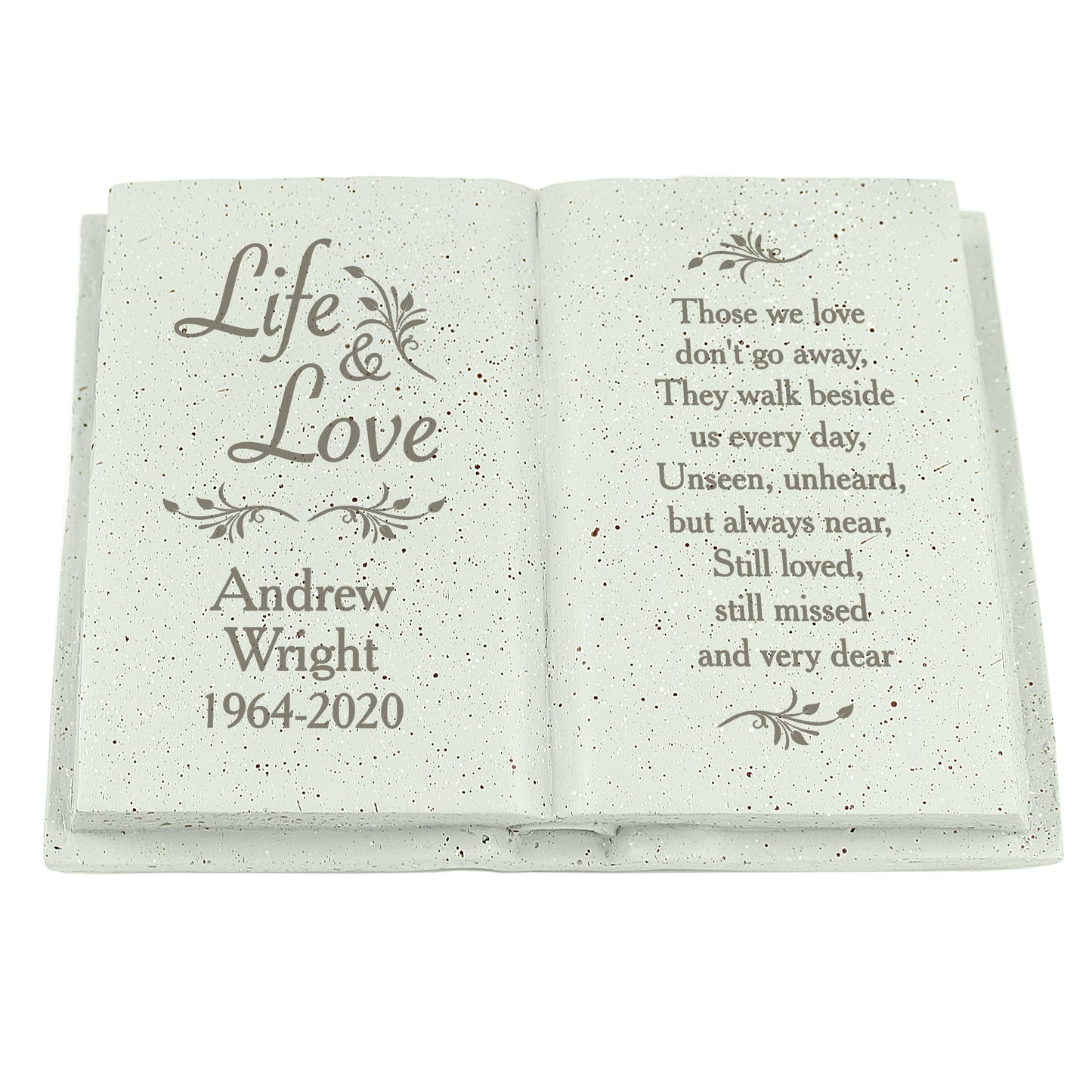 Personalised Life & Love Memorial Book - Personalise It!